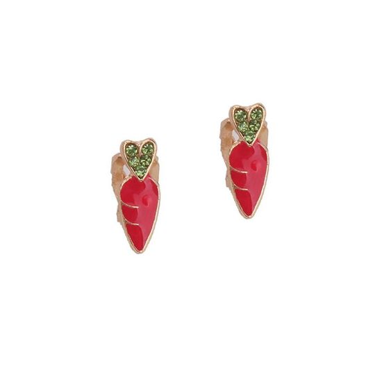 Carrot Clip On Earrings