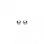 9ct White Gold 4mm Ball Stud Earrings 