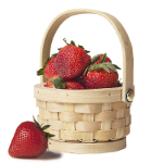 Korb mit Erdbeeren